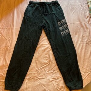 PINK Victoria's Secret Black Joggers
